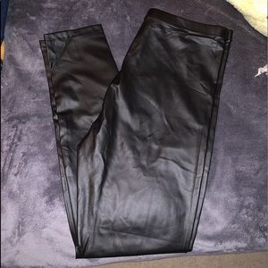 Forever 21 Black leather leggings